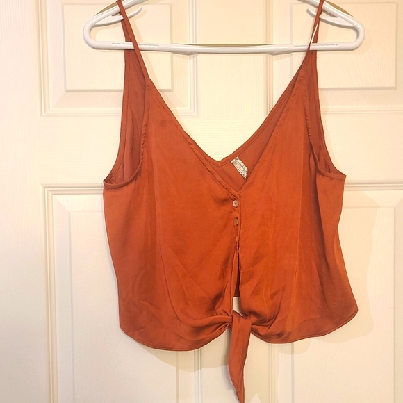 5 / $40 - Burnt Orange Tank - Free People - L - Picture 1 of 3